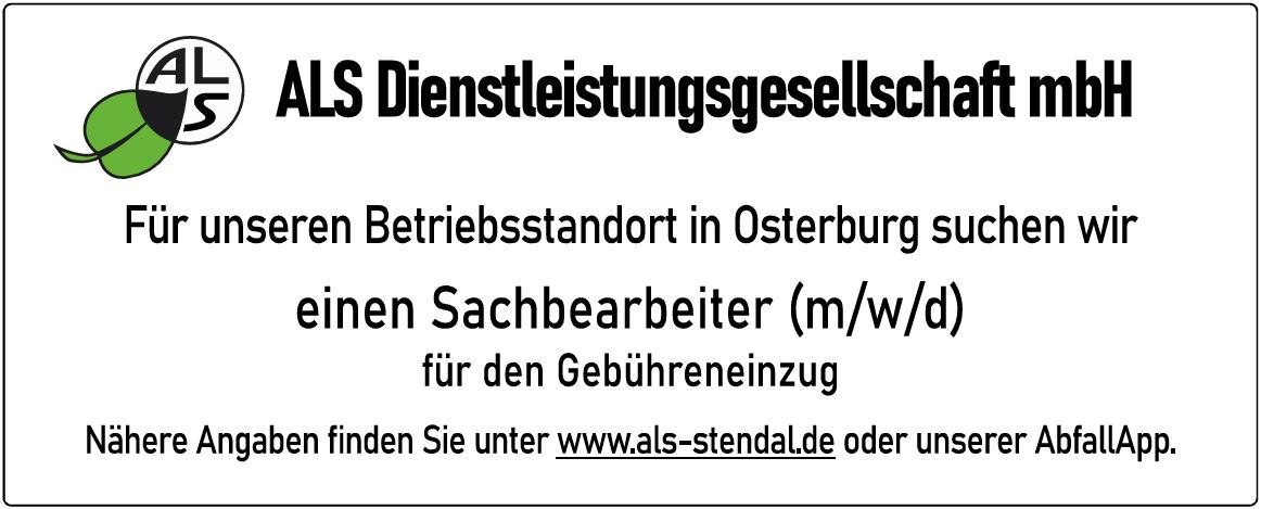 Stellenangebot Sachbearbeiter Gebühreneinzug (m/w/d)